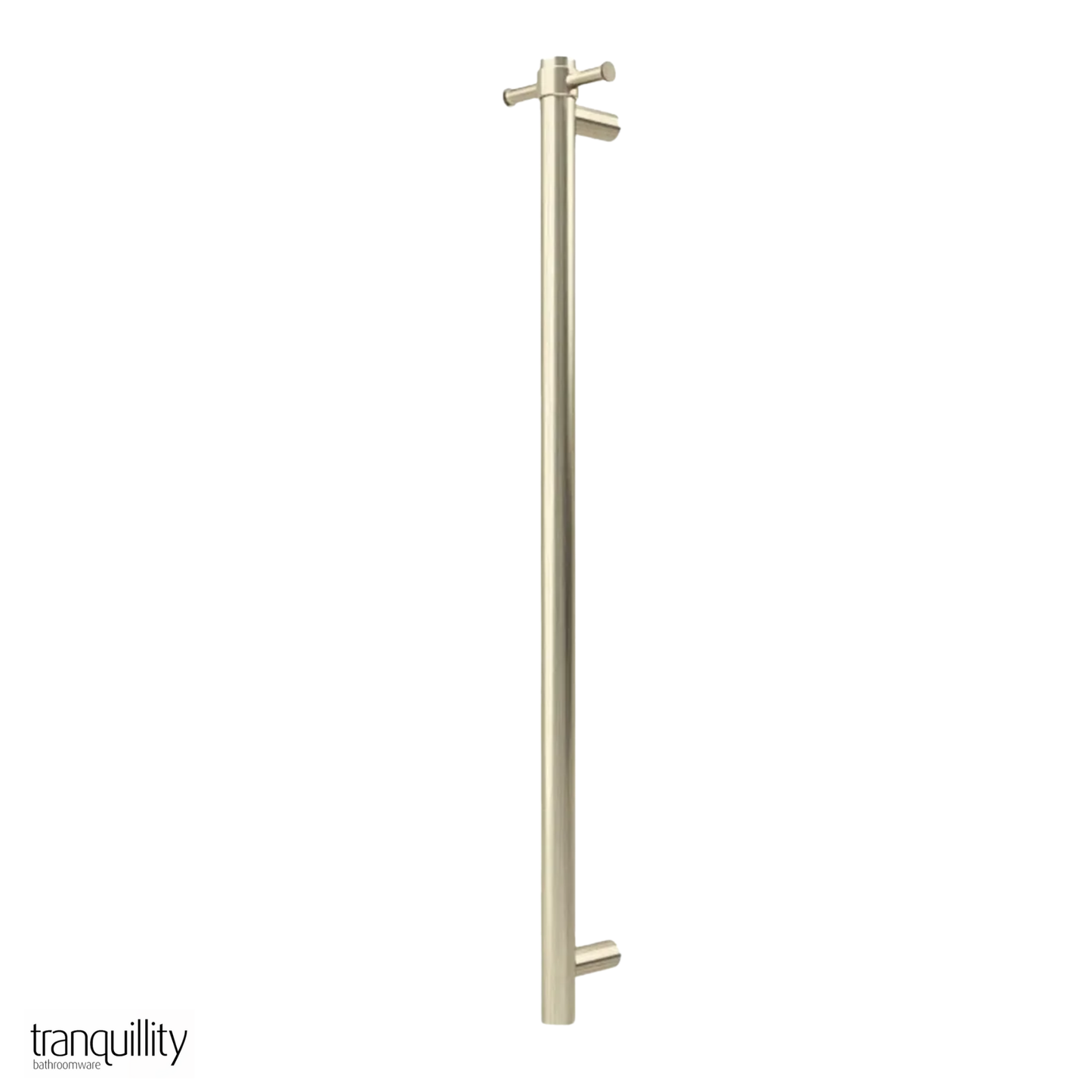 Round Vertical Heated Towel Bar 1000mm - 6 Colour Options