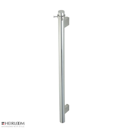 Heiko Pole Towel Warmer 1000mm with Robe Hook - Polished