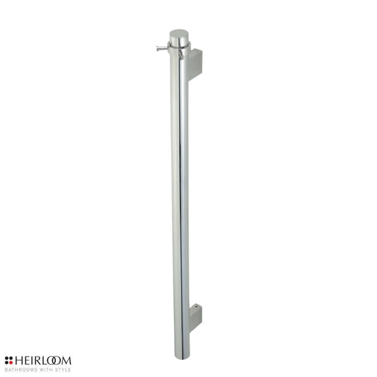 Heiko Pole Towel Warmer 1000mm with Robe Hook - Polished