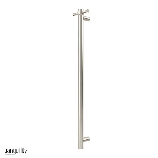 Round Vertical Heated Towel Bar 1000mm - 6 Colour Options