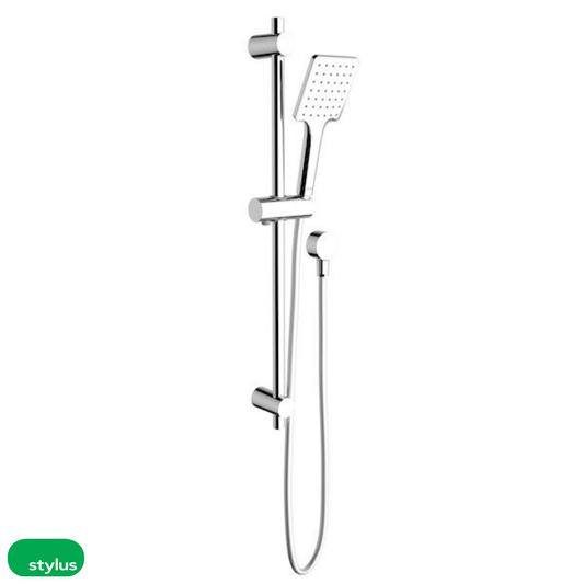 Basis Square Rail Shower - Chrome