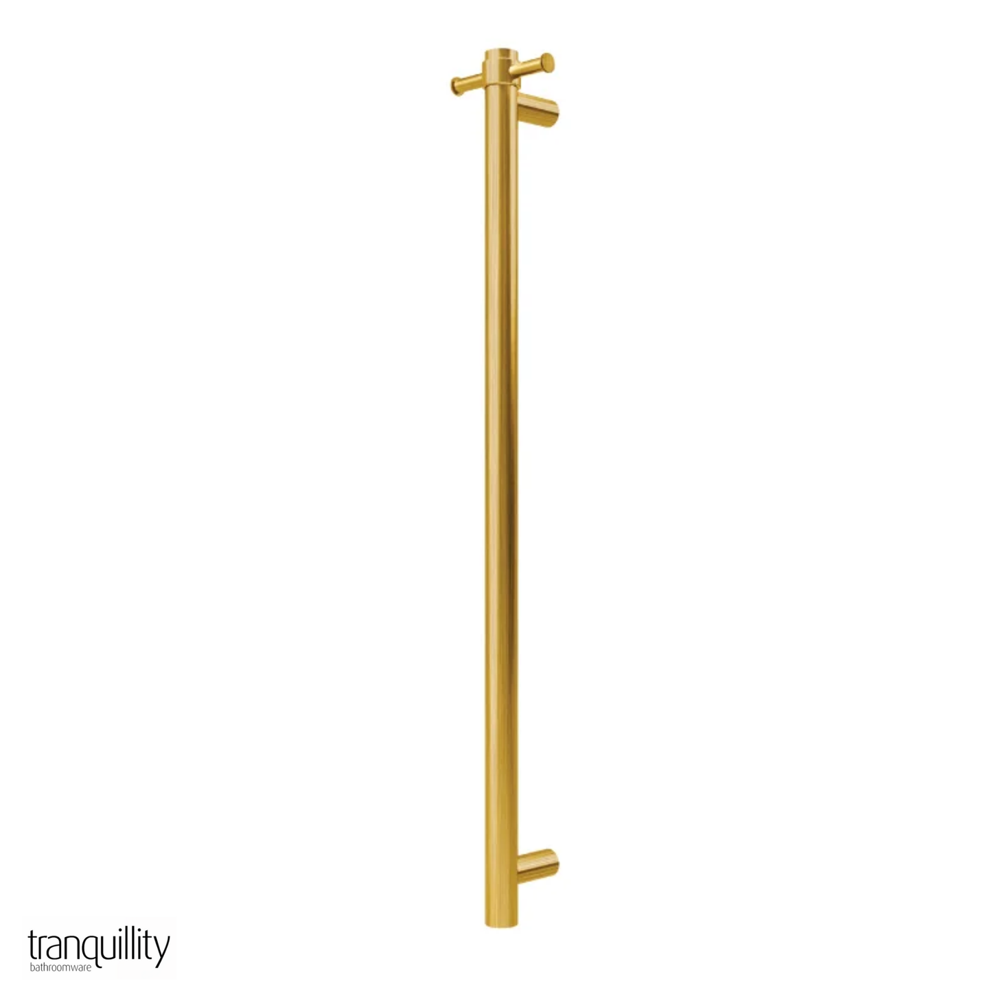 Round Vertical Heated Towel Bar 1000mm - 6 Colour Options