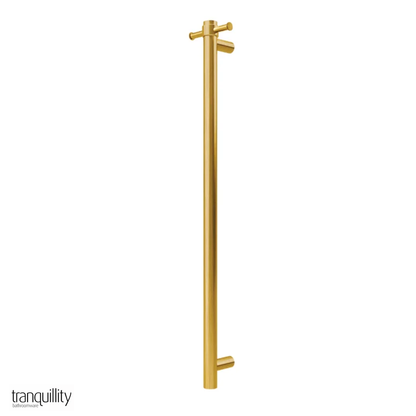 Round Vertical Heated Towel Bar 1000mm - 6 Colour Options