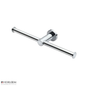 Centro Double Toilet Roll Holder - Chrome