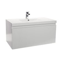 Load image into Gallery viewer, ENGLEFIELD VALENCIA WALL HUNG  900MM SINGLE DRAWER VANITY - 3 COLOURS
