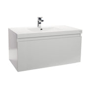 ENGLEFIELD VALENCIA WALL HUNG  900MM SINGLE DRAWER VANITY - 3 COLOURS