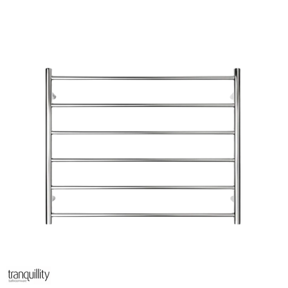 Executive 6 Bar Round Heated Towel Rail (Width: 850mm) - Polished Stainless