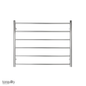 Executive 6 Bar Round Heated Towel Rail (Width: 850mm) - Polished Stainless