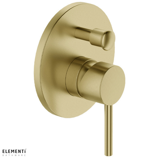 Uno Diverter Mixer - Brushed Brass