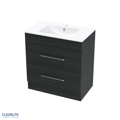 Pacific Double Drawer Floor Standing Vanity - 4 Size & 3 Colour Options