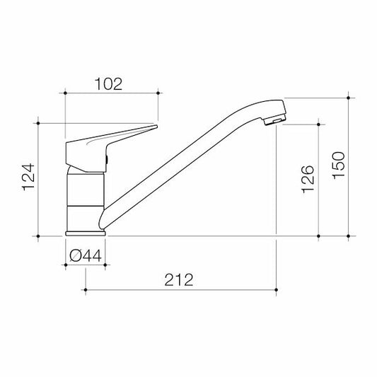 Basis R1 Sink Mixer - Chrome