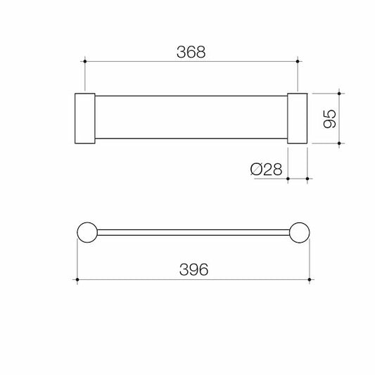 Basis Metal Shelf - Brushed Nickel