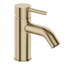 Load image into Gallery viewer, ELEMENTI UNO BASIN MIXER CURVED SPOUT - BRUSHED BRASS
