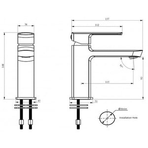 ELEMENTI ION BASIN MIXER - BRUSHED NICKEL