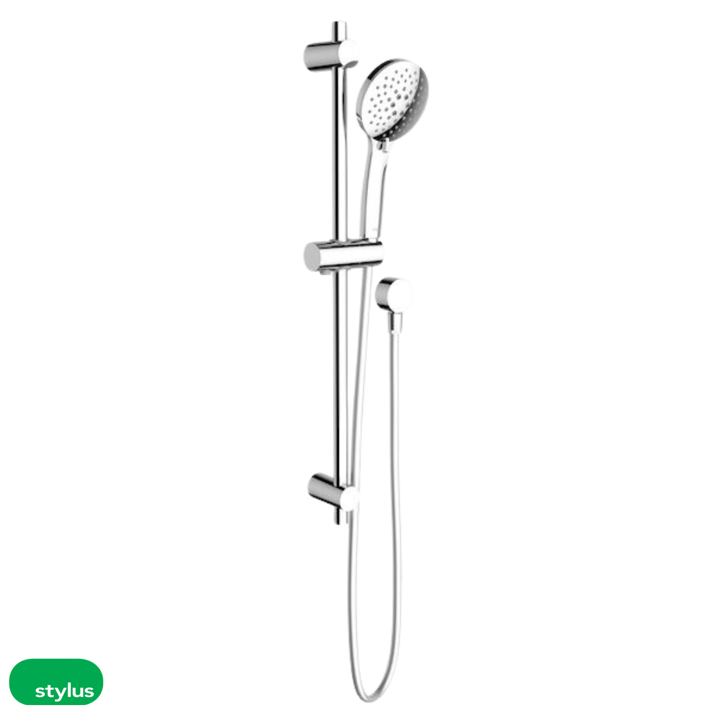 Basis Round Rail Shower (4 Star) - Chrome