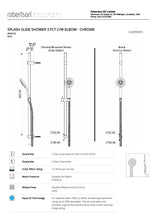 Load image into Gallery viewer, ELEMENTI SPLASH SLIDE SHOWER 3 FCT C/W ELBOW - CHROME
