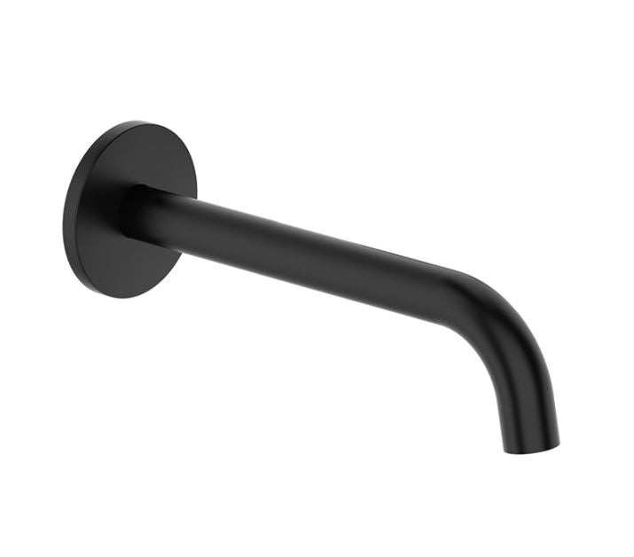 ELEMENTI UNO CURVED BATH SPOUT - BLACK