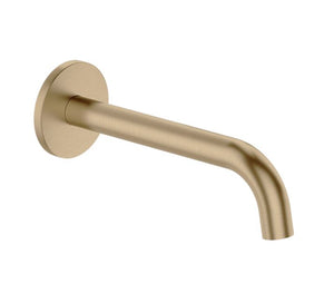 ELEMENTI UNO CURVED BATH SPOUT - BRUSHED BRASS