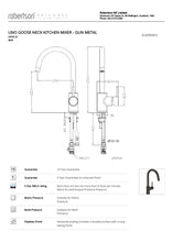 Load image into Gallery viewer, ELEMENTI UNO GOOSE NECK MIXER - GUNMETAL
