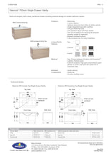 Load image into Gallery viewer, ENGLEFIELD VALENCIA WALL HUNG  750MM SINGLE DRAWER VANITY - 3 COLOURS
