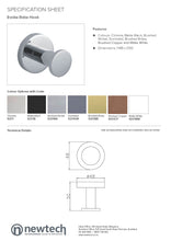 Load image into Gallery viewer, NEWTECH EVOKE ROBE HOOK - 7 COLOURS
