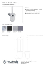 Load image into Gallery viewer, NEWTECH EVOKE TOILET BRUSH HOLDER - 4 COLOURS
