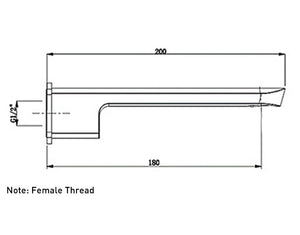 Ion Bath Spout - Brushed Nickel