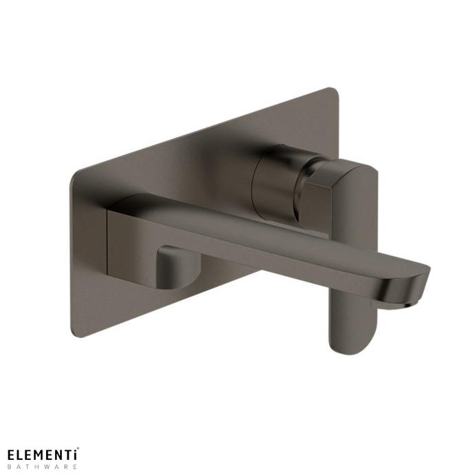 Ion Wall Mounted Basin/Bath Mixer - Gunmetal