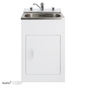 Laundry Tub Door Model with Centre Mixer 560mm