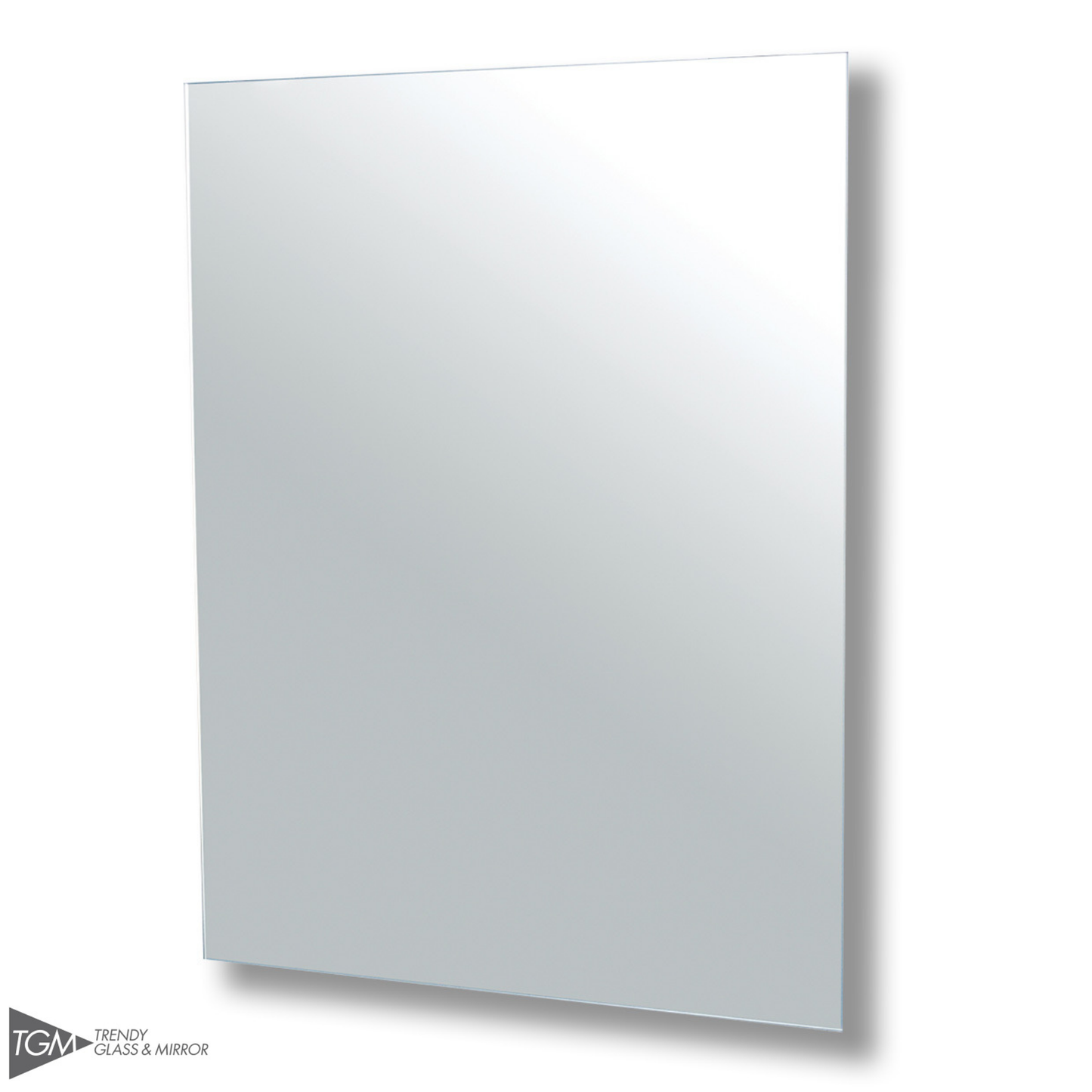 Polished Edge Rectangle Mirror with Hidden Fittings - Mirrox