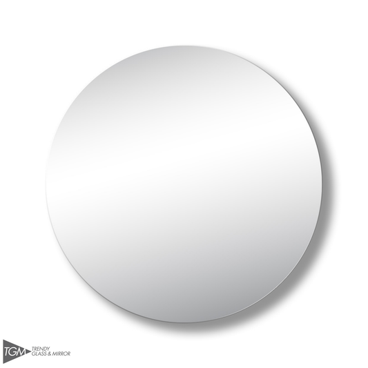 Polish Edge Round Mirror with Hidden Fittings - Precision
