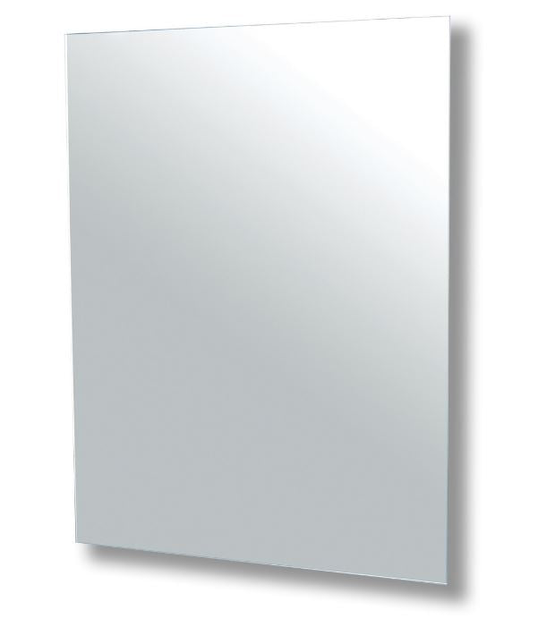 TRENDY MIRRORS POLISHED EDGE RECTANGLE MIRROR WITH HIDDEN FITTINGS - PRECISION 750MMx600MM