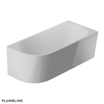 Tondo Back To Wall Bath (Right Corner) - 3 Size Options