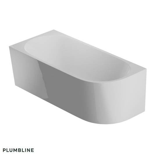 Tondo Back To Wall Bath (Left Corner) - 3 Size Options