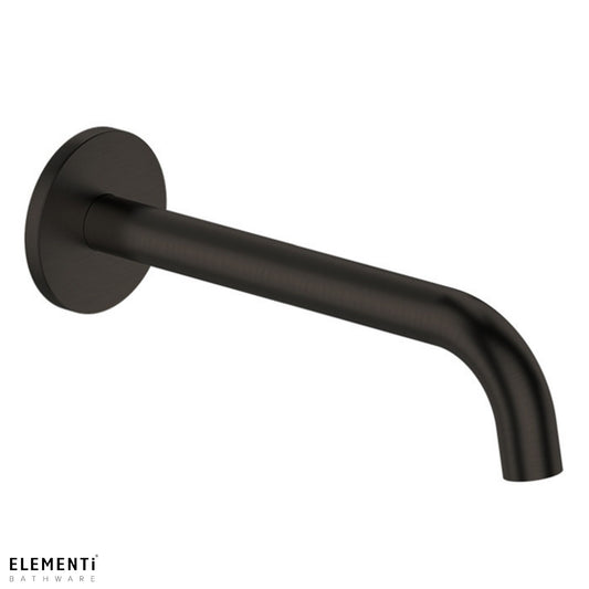 Uno Curved Bath Spout - Gunmetal