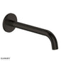 Uno Curved Bath Spout - Gunmetal