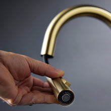 Load image into Gallery viewer, Uno Gooseneck Kitchen Mixer with Pull Out Spray - Gunmetal
