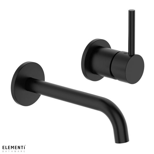 Uno Wall Mounted Basin/Bath Mixer - Black