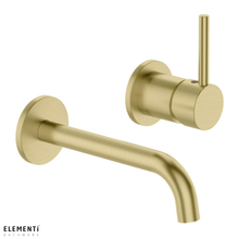 Load image into Gallery viewer, Uno Wall Mounted Basin/Bath Mixer - Brushed Brass
