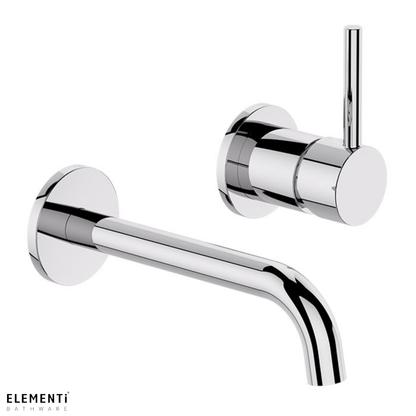 Uno Wall Mounted Basin/Bath Mixer - Chrome