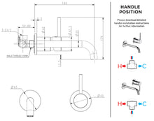 Load image into Gallery viewer, Elementi Uno Wall Mounted Basin/Bath Mixer - Chrome
