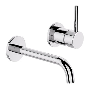 Elementi Uno Wall Mounted Basin/Bath Mixer - Chrome