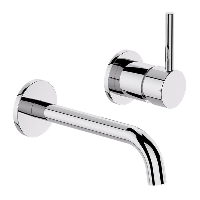 Elementi Uno Wall Mounted Basin/Bath Mixer - Chrome