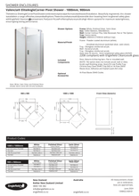 Load image into Gallery viewer, Valencia Elite Angle Corner Shower 1000mm x 1000mm - White
