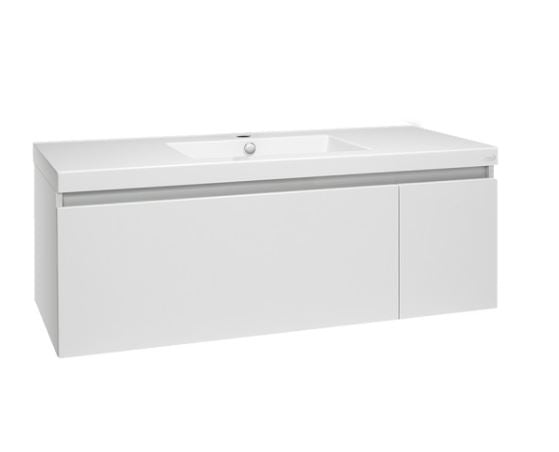 ENGLEFIELD VALENCIA WALL HUNG 1200MM SINGLE DRAWER & CUPBOARD VANITY - 3 COLOURS